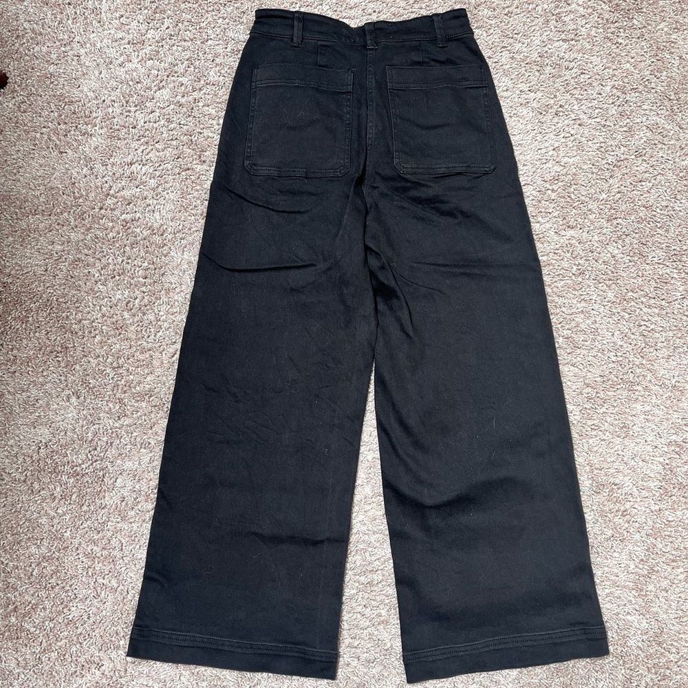 Everlane Wide Leg High Rise Cropped Jeans - Picture 6 of 11